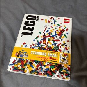 Lego Blue Minifigure Cover with Red Helmet and Yellow Hands